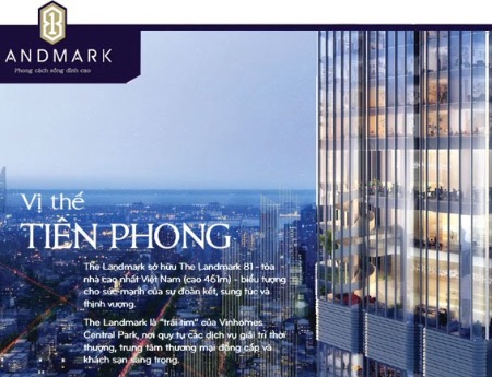 Bán căn hộ 1pn-4pn toà landmark 81 cao 81 tầng tại vinhomes central park