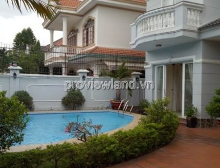 Thao Dien villa for rent located in Quoc Huong compound 400sqm 4 bedrooms
